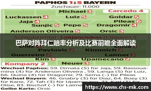 巴萨对阵拜仁赔率分析及比赛前瞻全面解读